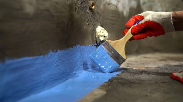 Commercial Waterproofing project at a Island Lake, IL business property by SJ Waterproofing Pros